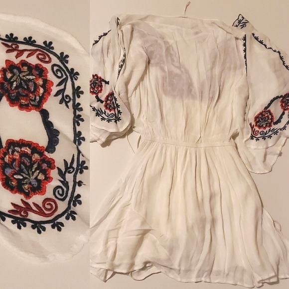 NWT💮OFFER💮 Free People Floral Embroidered Dress, Medium - Picture 15 of 16